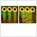 Miguel Paredes 'Sunflowers II & III' Canvas Art