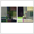 Miguel Paredes 'Squares XII & XIII' Canvas Art