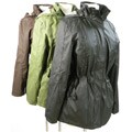 Cecil Gee Plus Size Women's Fleece-lined Hood Rain Jacket