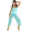 Popsi Lingerie Shoe Print Pajama Set with Long Pants