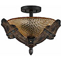 Woodland Lodge Bronze Semi-flush Light Fixture