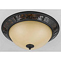 Mosaic Bronze Finish Flush Mount Pendant