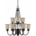 La Lanterna 9-light Dark Bronze Chandelier
