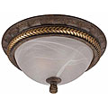 Flush-mounted Bronze Ceiling Light