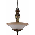 Filigree Aged Bronze Ivory Pendant