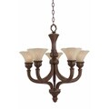 Bronze Patina 5-light Chandelier
