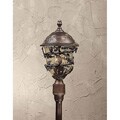 Bella Rose Outdoor 3-light Post Mount