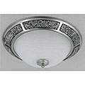 Mosaic Brushed Steel Flush-mount Light