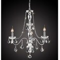 Chrome 3-light Crystal Chandelier