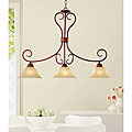 Antique Copper Island 3-light Chandelier