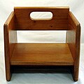 Wooden Walnut Finish Booster Seat