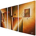Hand-painted Original Abstract Oil Paintings (Set of 3)