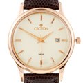 Croton Men's Lizard Strap Casual Dress Watch
