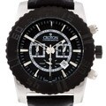 Croton Men's Black Leather Strap Chronograph Watch