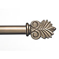 Cassidy West Wrought Iron 38 to 66-inch Adjustable Curtain Rod Set