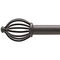 Cassidy West Wrought Iron 66 to 108-inch Adjustable Curtain Rod Set