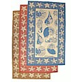 By The Sea Indoor/ Outdoor Area Rug (2' x 7'6)