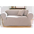 Stain-resistant Twill Loveseat Slipcover
