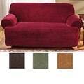 Stretch Royal Diamond T-cushion Loveseat Slipcover