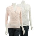 Dolce Cabo Women's Faux Wrap Neck Pullover