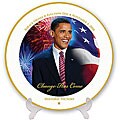 Barack Obama Victory Plate