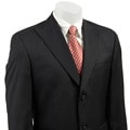 Sean John Men's Navy Pinstripe Wool Suit