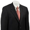 Lauren by Ralph Lauren Men's Navy Pinstripe Wool Suit