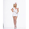 Leg Avenue Women's Sexy Vinyl Nurse Costume