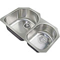 Ticor Undermount Stainless Steel 16 Gauge Double Bowl Kitchen Sink