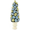 Robin Eggs on Cone with Decorative Urn