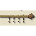 Bangkok Walnut Bamboo 7-piece Drapery Clip Ring Set