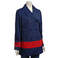 Tommy Hilfiger Plus Size Navy Women's Spring Coat