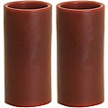 Burgundy Flameless Pillar Candles (Set of 2)