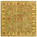Hand-tufted Heritage Green/ Gold Wool Rug (8' Square)