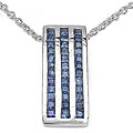 Sterling Silver Blue Sapphire Necklace