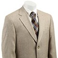 Wall Street Men's Tan Silk Blazer