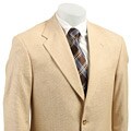 Wall Street Men's Light Tan Silk Blazer