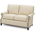 Zipper-stripe Eco-Friendly Biscuit Loveseat