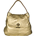 Yves Saint Laurent Capri Chevrette Gold Silk Bag