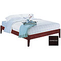 Simple Full-size Espresso Platform Bed