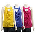 FINAL SALE Essentials by A.B.S. Women's Sleeveless Keyhole Top