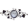 Handcrafted Bold Leaf Clock (India)