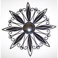 Handcrafted Iron Petals Wall Plaque (India)
