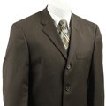 Claiborne Men's Dark Olive Twist 3-button Suit