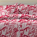 Camo Print Pink 3-piece Comforter Set