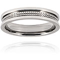 Titanium Milgrain Raised-edge 5mm Band