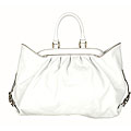Fendi Large Doctor Vitello White Tote 