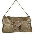 Fendi Dark Brown Extra Large Convertible Clutch