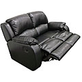 Elation Black Reclining Loveseat