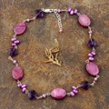 Sterling Silver Multi-gemstone 'Attitude' Necklace (USA)